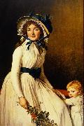 Jacques-Louis David Portrait of Madame Seriziat and her son Spain oil painting artist